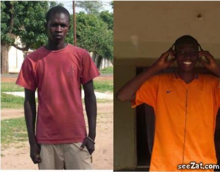 AZIZ EN ROUGE MOI EN JAUNE